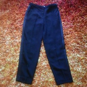 Mango Black Cropped Tuxedo Pants